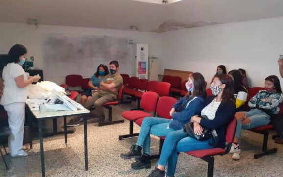 Primer taller para adolescentes, en el Centro de Salud IREMI
