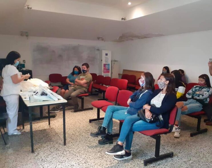 Primer taller para adolescentes, en el Centro de Salud IREMI