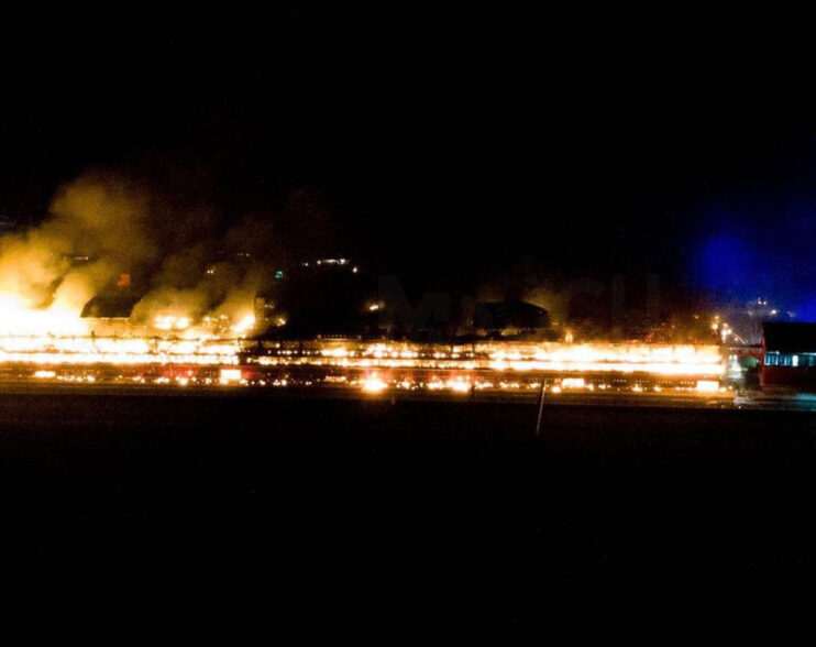 Las llamas arrasaron el autódromo de río hondo