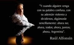 En defensa de Raúl Alfonsín.