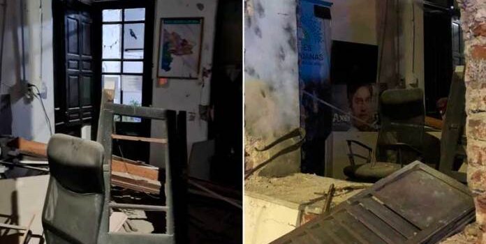 Pusieron una bomba en un local del Frente de Todos