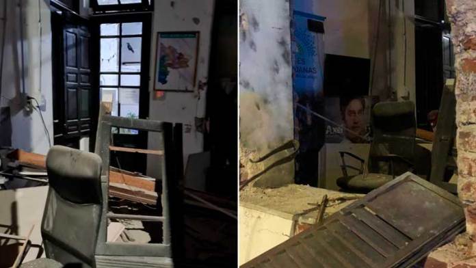 Pusieron una bomba en un local del Frente de Todos