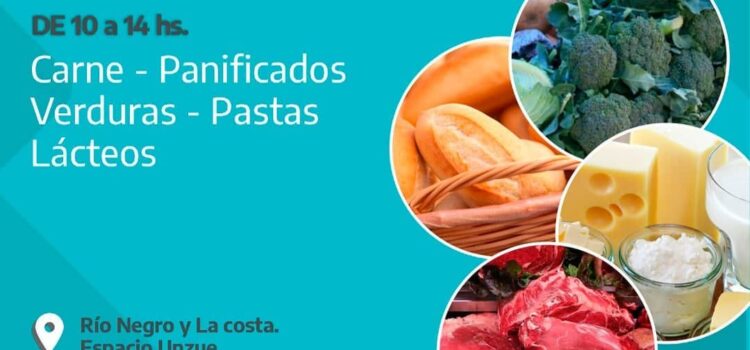Mercado de productores de la economía social en Espacio Unzué.