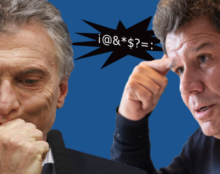 MANES SALIO A CRUZAR A MACRI