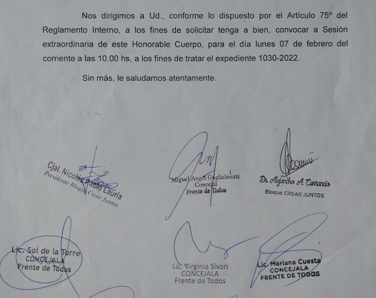 La oposición pide sesión especial por fotomultas