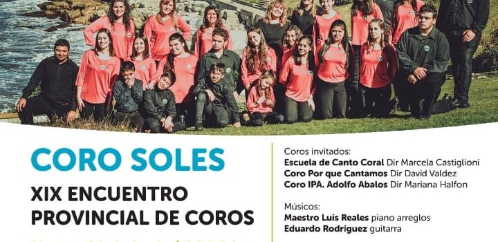 El Coro Soles el próximo martes 21 de junio  se presenta en el Teatro Colon