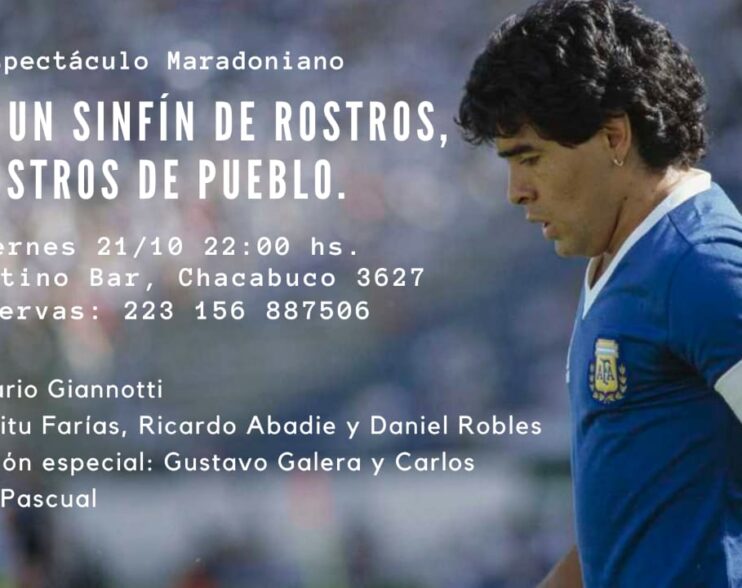Homenaje a Diego Maradona en el Argentino Bar