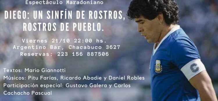 Homenaje a Diego Maradona en el Argentino Bar