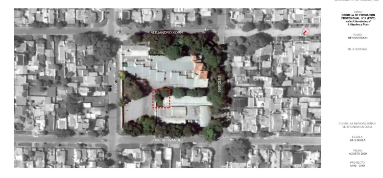 Construirán cuatro nuevas aulas en la Escuela de Formación Profesional Nº3 de Cerrito Sur